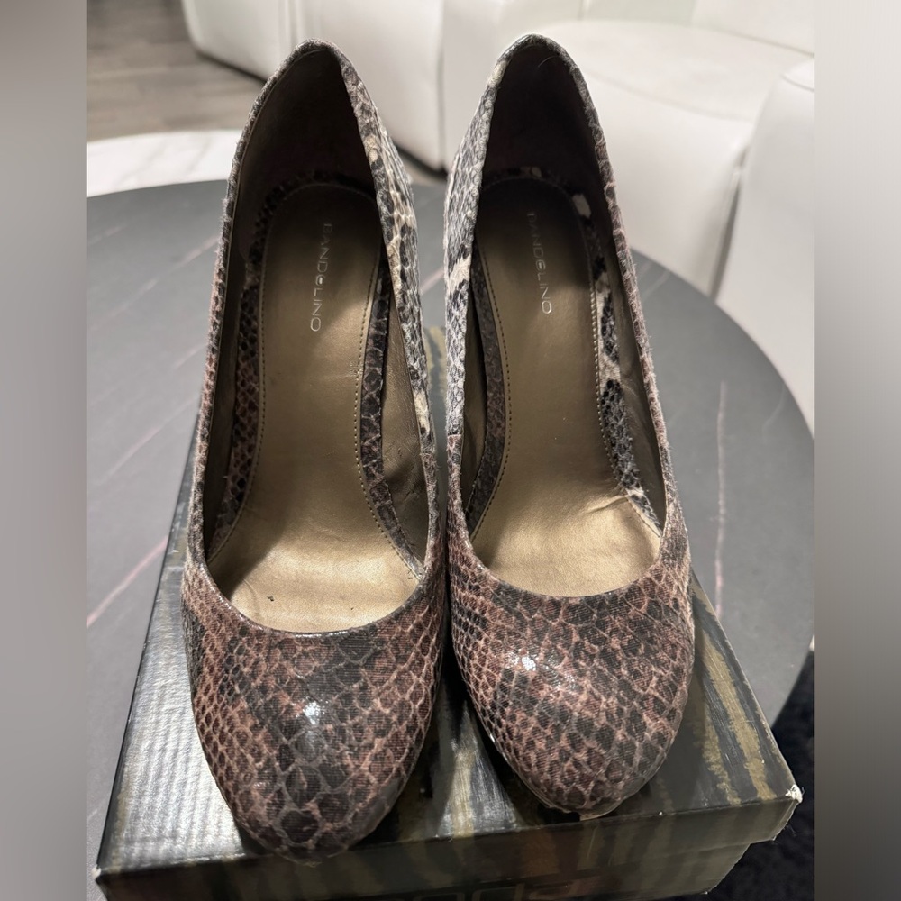 BANDOLINO sneak skin pumps